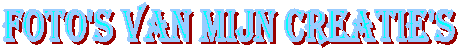Foto's van mijn cratie's